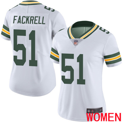 Green Bay Packers Limited White Women 51 Fackrell Kyler Road Jersey Nike NFL Vapor Untouchable